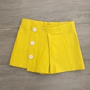 Zara Bright Yellow Skort